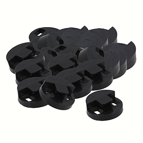 Yibuy Two Hole Double Bass Rubber Ultra Practice Mute Black Set of 50