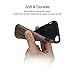 iPhone 7 Plus Case, ROCK [Grained] - Black Rose [Origin][Non Slip] [Built-in Magnetic Metal Plate] [Wood Tactile] [Natural Wood and TPU Rubber] [Fingerprint Free] Case For Apple iPhone 7 Plus