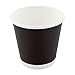 Restaurantware 8 Ounce Disposable Latte Cups, Pack of 25 Insulated Hot Holders–Lids Sold Separately, Designed with a Double Wall and Black Paper, Ideal for Coffee, Hot Chocolate, Tea, and More