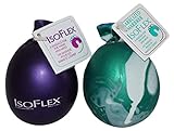 Isoflex Hand Therapy And Exercise Ball . 2 Pack - One Solid Color And One Marblized. Ideal For Stress Relief - Hand and Wrist Exercise for ADD/ADHD - For All Ages (Assorted Colors). E-book Included.
