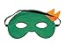 Kids Capes Superhero and Princess Cape and Mask Sets, Great For Dressing Up With Costumes & Playing (Ninja Turtles - Orange - Michaelangelo)