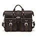 Saddleback Leather Co. Flight Bag 15-inch Full Grain Leather Expandable Laptop Briefcase for Men Includes 100 Year Warranty