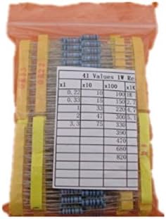 41 values each 10pcs, 1W Metal Film Resistor Assorted Kit DIP through hole