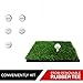 Rukket Mini Turf Golf Hitting Grass Mat | Realistic Grass | Portable Driving, Chipping, Training Aids, Equipment for Residential Backyard & Indoor Practice W/Rubber Tee & Practice Balls (Rough Turf)