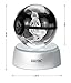 AXAYINC 3D Crystal Ball LED Night Lights Advance Laser Engraving Children's Gift (CM)