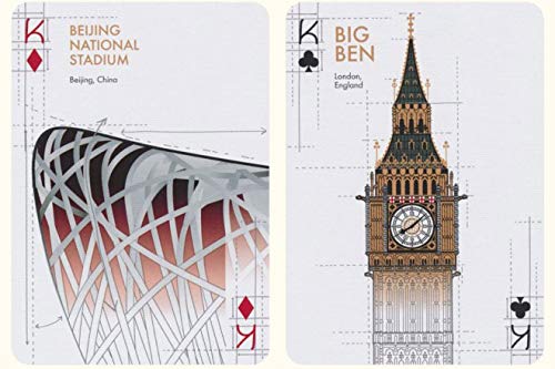 Kids Play Time Architectural Wonders Of The World Deck Playing Cards