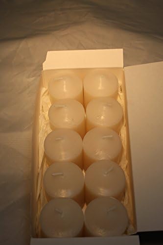 Lavender Herb Scented Ivory Votive Candles 10 Pack