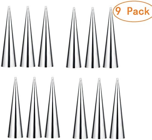 Aikoi Stainless Steel Croissants Mold DIY Spiral Baked Essential Horn Baking Cake Mold DIY Croissant Maker(Set of 12)