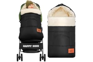 EAQ Universal Winter Warm Baby Stroller Footmuff,Muti Use Bunting Bag, Fleece Lined Washable Outdoor Sleeping Bag for Baby