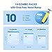 Vacuum Storage Bags, Rexun 10 Pack 80% More Space Saver Bags with Hand Pump, Travel Compression Bags (4M, 4L, 2 Jumbo) for Clothes, Blankets, Comforters, Pillows