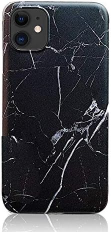 QianYang iPhone 11 Marble Case,iPhone 11 Marble Cover, Marble Design Clear TPU Soft Case Silicone Cover for iPhone 11 6.1 inch Black
