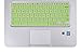 HP Chromebook 14-inch Keyboard Cover for 14-ak, 14-ca, 14 G2 G3 G4 Series Laptops, Green