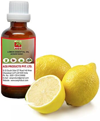AOS Products 100 % Pure Lemon Oil,-( 1 OZ ) - Cold Pressed - lemon Essential oil for skin