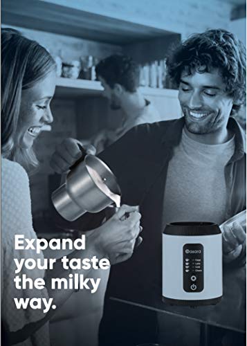 Casara Milk Frother - With Superior Induction Technology, Electric Milk Frother and Steamer with Detachable Stainless steel jug for Creating Cappuccino, Latte ,Matcha - Automatic Hot Chocolate Maker with All In One Whisk for making Bulletproof Coffee, Hot