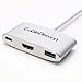 CableDeconn FBA_F0501 Type C Adapter, USB 3.1 Hub (USB-C & Thunderbolt 3 Port Compatible) to USB 3.0/HDMI/Type C Female Charger Adapter Converter for New MacBook, Google Chromebook Pixel