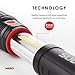 300 Lumen LED Flashlight Work-Light: Chip on Board (COB) Technology; Red Light Mode and Red Flashing Light Mode; 4x Adjustable Zoom with Magnetic Base; Powered by 4x AAA batteries (included) - NEBO 6525
