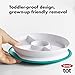OXO Tot Stick & Stay Suction Divided Plate - Teal, 1 Count (Pack of 1)