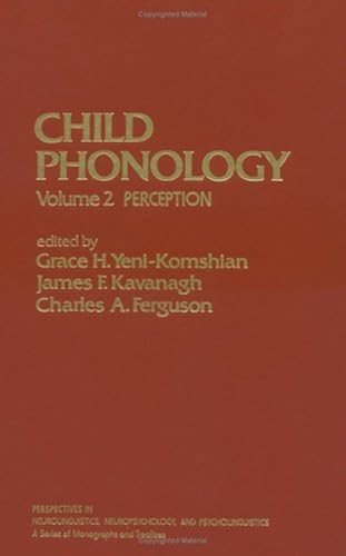 Download Child Phonology: Perception PDF