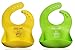 Nontoxic, Food-Grade Silicone, 2-Pack, Designer Baby Bibs for Girls and Boys