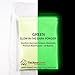 TechnoGlow Green Glow in The Dark Powder, UV Black Light Reactive | Strontium Aluminate Europium Dysprosium
