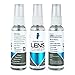 Alcohol and Ammonia-Free Evaki Lens Cleaner Bundle; Streak Free Cleaner Safe for All Lenses; 4 Bottles (3-8oz, 1-2oz) + 4 Microfibers