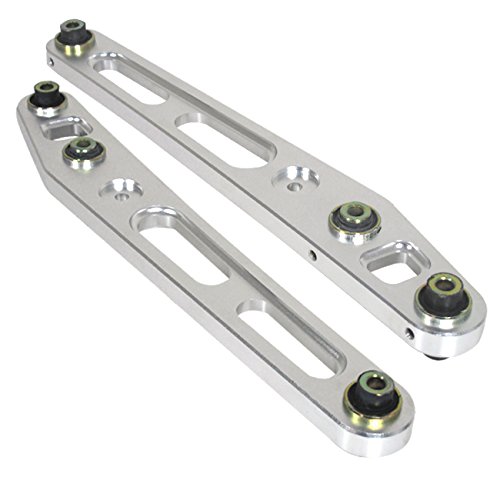 Jdm Rear Aluminum Suspension Lower Control Arms LCA Kit Pair Polish Silver For Honda Civic