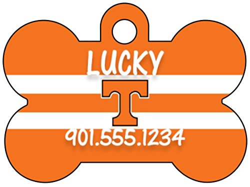 Tennessee Volunteers Pet Id Tag for Dogs & Cats Personalized w/ Name & Number