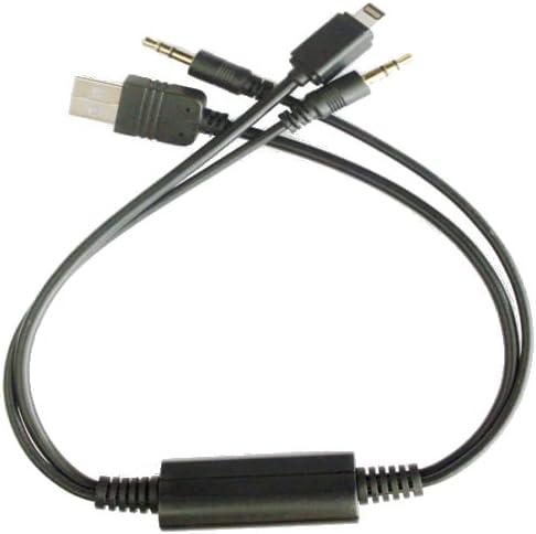 Y CABLE LEAD FOR BMW MINI COOPER IPOD / IPAD / IPHONE 5 5S 5C USB AUX PORTS MarkUK
