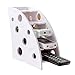 TuuTyss Simple Fashion Wooden TV/Air Conditioner Remote Controller Organizer Caddy Holder for Table,Desk Organizer-White