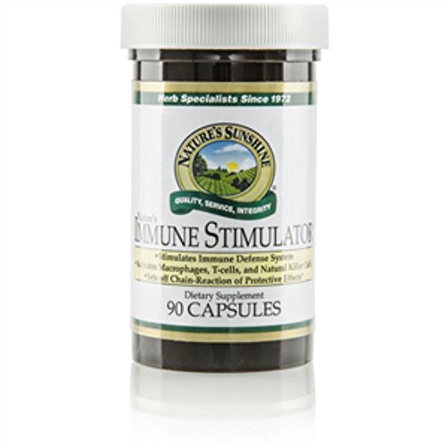 Nature's Sunshine Immune Stimulator Dietary Supplement Strengthens Immune System 90 Capsules Each (Pack of 2)