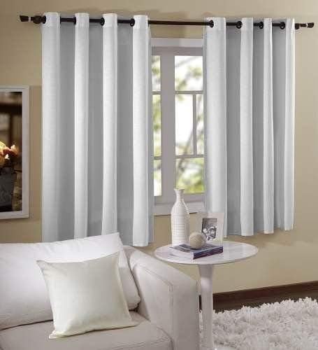 Cortina Blackout Sala/Quarto em Tecido 2,00 x 1,80 Branca Admirare
