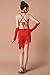 Happy Cherry Girl Sparkling Sequin Double Tassel Dancing Latin Rumba Salsa Dress