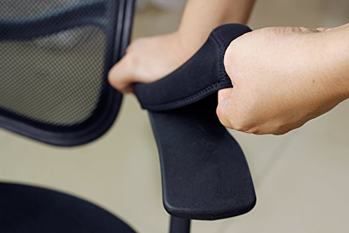 BlueCosto Soft Neoprene Office Chair Arm Covers Armrest ...