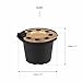 i Cafilas Reusable Capsules Refillable Coffee Capsule Filter Compatible With Nespresso coffee machines with Coffee Spoon brush (Gold)