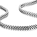 Stunning Mechanic Style Stainless Steel Silver Men's Necklace Link Chain - Length 22 Inch