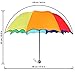Colordrip 8 Colors Rainbow Umbrella - Portable Tri-Folded Umbrella - for Rainy and Sunny Days