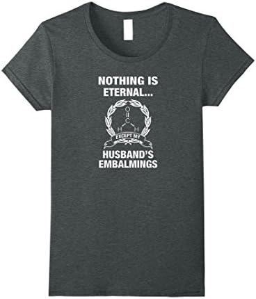 Womens Embalmer Shirt Funeral Director Husband Large Dark Heather