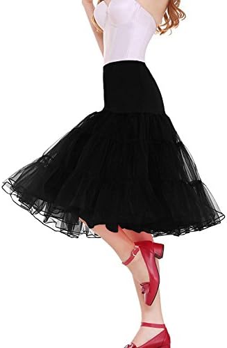 MinYuocom Women 50s Style Petticoat Skirts Tutu Crinoline Vintage Underskirt MZF4707B-S