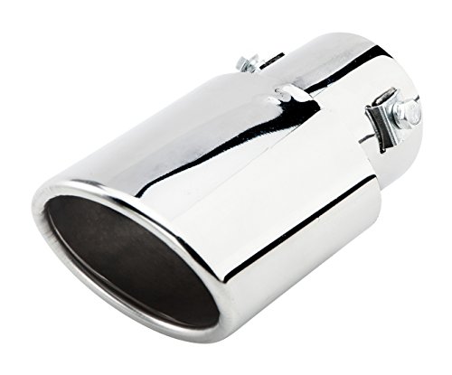 Oda 63mm Inlet Dia Exhaust Tips Stainless Steel Car Exhaust Muffler Modified Tailpipe A143 Oblique Mouth Oval