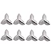 SNNplapla 8 pcs Vintage Smooth Western Edge Guard Box Table Cabinet Trunk Corner Leg Protector Solid Metal Furniture Feet Decor