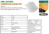 Fellowes A4 Binding Cover 180 Micron PVC Transparent Pack 100 view 3
