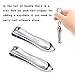Nail Clippers Key Chain Set- Sturdy & Elegant Set of 2 Stainless Steel Fingernail Clippers +1 Keychain, Sharp and Durable, Great Gift for Women, Men, and Family