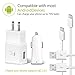 Adaptive Fast Charger for Galaxy S8/S8 Plus ( 2.0 Wall Charger+Car Charger 2.0+ 4FT/3FT Type C USB Cable Kit ) Charge for LG G6 G5 / LG V20 - White