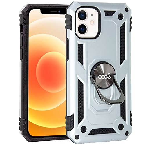 Cool Case for iPhone 12 Mini Hard Ring Silver