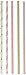 Charmed Gold/Pink Mix Star Dots Chevron Stripe Straw (125 Pack), Assorted