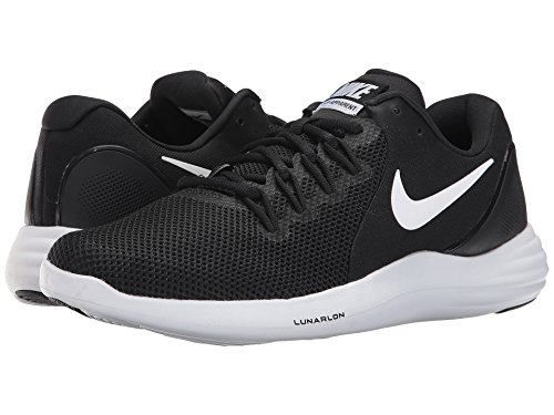 Nike mens lunar apparent running shoe black/white-cool …