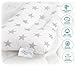 Baby Head Shaping Pillow + Bamboo Swaddle Blanket | Breathable Hypoallergenic Baby Pillow for Sleeping, Newborn Pillow Helps Prevent Flat Head or Plagiocephaly | The Only Infant Pillow Gift Set