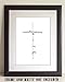 Faith Cross - Minimalist Handwritten Inspirational 11x14 Unframed Print, Christian Wall Art, Bible Verse Artwork, Black & White Typography, Religious Wall Decor for Prayer Room, Bedroom, Office