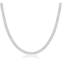 GOLD IDEA JEWELRY Hip Hop 1 Row Iced Out Tennis Chain