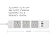 Sanchow Power Strip with 4 USB Ports and 3 Outlets Power Cord for Smartphone, Laptop, Tablet, Lamp and More